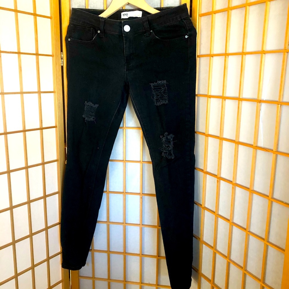 RSQ destructed black jeans 11